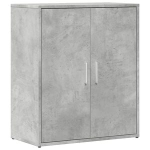vidaXL Aparador de madera de ingenier&iacute;a gris hormig&oacute;n 60x31x70 cm