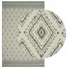 vidaXL Alfombra de &aacute;rea Natural y verde 160 x 230 cm PET