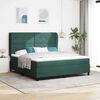 vidaXL Cama tipo Box Spring Verde oscuro 200 x 180 cm Poli&eacute;ster