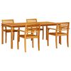 vidaXL Conjunto de Comedor de Jard&iacute;n 7 pcs Marr&oacute;n
