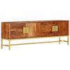 vidaXL Mueble para TV de madera maciza de acacia 140x30x50 cm
