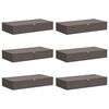 vidaXL Caja de Almacenamiento 6 uds. Tejido no tejido 90 x 48 x 15 cm