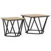 vidaXL Conjunto de mesas auxiliares 2 uds. Roble Sonoma