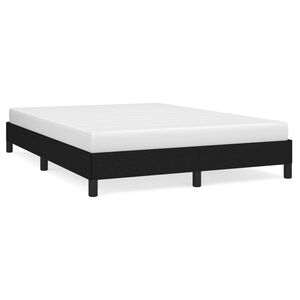 vidaXL Cama sin colch&oacute;n tela negro 140x190 cm