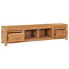 vidaXL Mueble de TV de madera de teca maciza 115x30x35 cm