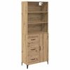 vidaXL Aparador alto Roble artisan 69,5 x 34 x 180 cm