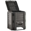 vidaXL Compostador de jard&iacute;n negro 380 L