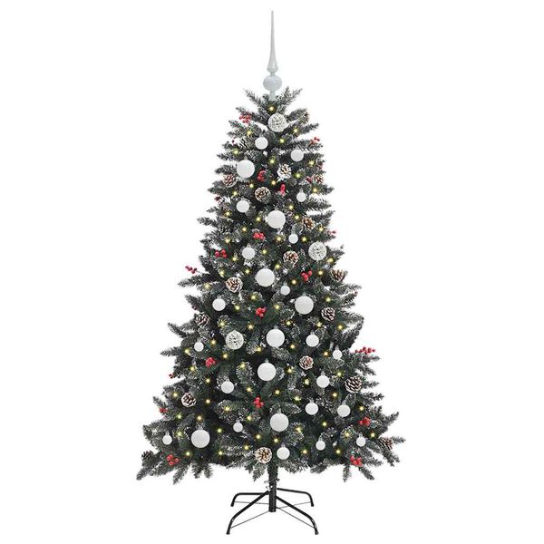 vidaXL &Aacute;rbol de Navidad artificial Verde 150 cm PVC, Pl&aacute;stico y Acero