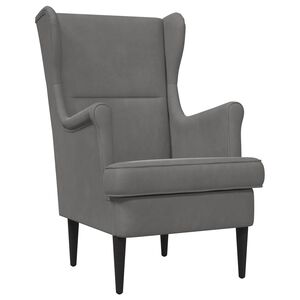 vidaXL Sill&oacute;n Gris oscuro Terciopelo