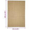 vidaXL Alfombra de sisal para rascador 66x100 cm