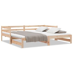 vidaXL Sof&aacute; cama extra&iacute;ble sin colch&oacute;n 2x(90x200) cm