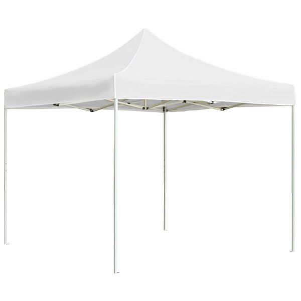 vidaXL Carpa plegable profesional de aluminio blanco 3x3 m
