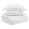 vidaXL Juego de Edred&oacute;n con almohada 3 uds. Pluma de pato