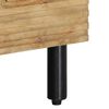 vidaXL Mueble de TV madera maciza de mango marr&oacute;n 80x33x46 cm
