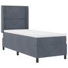 vidaXL Cama tipo Box Spring Gris oscuro 80 x 200 cm Terciopelo
