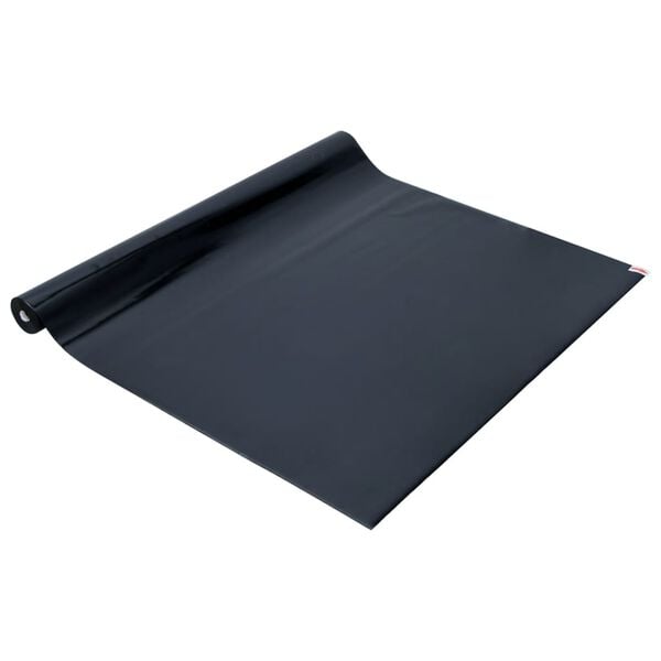 vidaXL L&aacute;mina de ventana esmerilada est&aacute;tica PVC negro 60x500 cm
