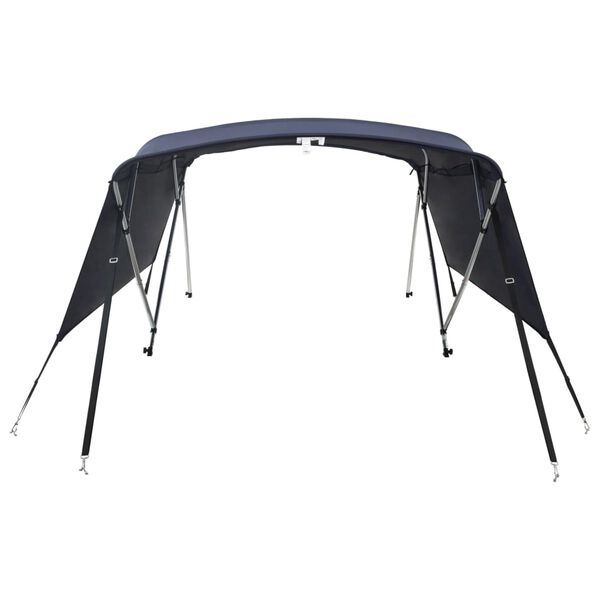 vidaXL Toldo bimini 4 arcos con paredes laterales 243x(230-244)x137 cm