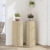 vidaXL Soportes de plantas 2 uds madera roble Sonoma 25x25x80 cm