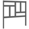 vidaXL Cabecero de cama madera maciza de pino gris 95,5x4x100 cm
