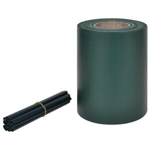 vidaXL Tira de privacidad de PVC 70x0,19 m Verde