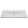 vidaXL Lavabo encastrado de cerámica blanco 101x39,5x18,5 cm