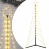 vidaXL LED para &aacute;rbol de Navidad 363 LEDs blanco c&aacute;lido 182 cm