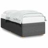 vidaXL Estructura de cama individual tela gris oscuro