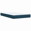 vidaXL Cama box spring con colch&oacute;n terciopelo azul oscuro 120x200 cm