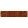 vidaXL Bordes de c&eacute;sped acero corten flexible 10 piezas 25x103 cm