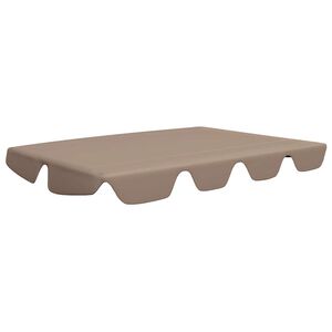 vidaXL Dosel de repuesto columpio jard&iacute;n gris taupe 188/168x145/110 cm