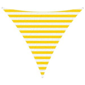 vidaXL Toldo Vela de Sombra Amarillo y blanco 2 x 2 x 2 m