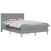 vidaXL Estructura de cama 140 x 200 cm Gris Claro