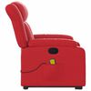 vidaXL Sill&oacute;n reclinable de masaje de pie cuero artificial rojo