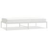 vidaXL Estructura de cama sin colch&oacute;n metal blanco 100x190 cm
