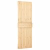 vidaXL Puerta corredera con herrajes madera maciza de pino 70x210 cm