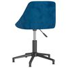 vidaXL Sillas de comedor giratorias 2 uds terciopelo azul