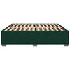 vidaXL Estructura cama sin colch&oacute;n terciopelo verde oscuro 180x200 cm