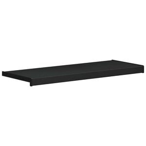 vidaXL Umbral de Ventana Negro con Vetado de Madera 60 x 35 x 4,5 cm
