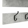 vidaXL Perchero de pared con estante Gris Concreto 90 x 15 x 36 cm