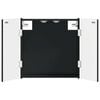 vidaXL Armario para dianas DELFT Negro 52,5 x 10,5 x 53,5 cm