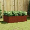vidaXL Jardinera acero corten 120x80x40 cm