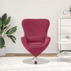 vidaXL Sill&oacute;n huevo Rojo vino Terciopelo