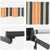 vidaXL Toldo Retr&aacute;ctil El&eacute;ctrico Verde y amarillo 3,5 x 2,5 m