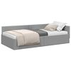 vidaXL Estructura de cama en esquina Gris Claro 100 cm x 200 cm