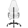 vidaXL Silla gaming cuero sint&eacute;tico blanco y negro