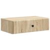 vidaXL Mesa Lateral Montada en la Pared Roble Sonoma 59 x 34,5 x 17 cm