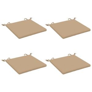 vidaXL Cojines de Asiento de 4 Piezas SOEST 4 uds. 100% Poli&eacute;ster
