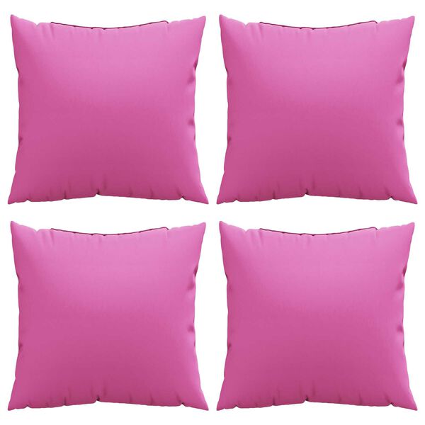 vidaXL Cojines Decorativos 4 pcs Rosa 60 x 60 cm tela