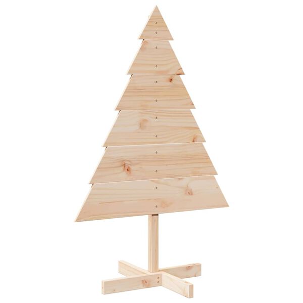 vidaXL &Aacute;rbol de Navidad de adorno madera maciza 110 cm