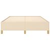 vidaXL Cama sin colch&oacute;n tela color crema 140x190 cm